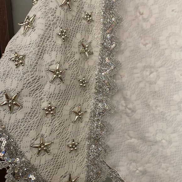 NWT Bridal Fancy handmade beaded flower scarf wrap - Picture 5 of 5